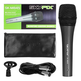 Microfone Profissional Skypix Skm845 Com Fio Estojo Cachimbo