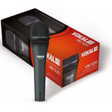 Microfone Profissional Vokal Vm520 Com Cabo E Bolsa Cor Preto
