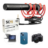 Microfone Rode Videomic Ntg Híbrido Cabo P2 Lightning iPhone