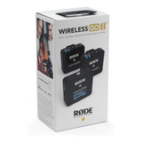 Microfone Rode Wireless Go Condensador Omnidirecional Preto