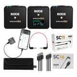 Microfone Rode Wireless Go Ii Sem Fio Com Cabo Lightning