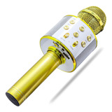 Microfone Sem Fio Bluetooth Alto Falante Embutido Ktv Usb P2