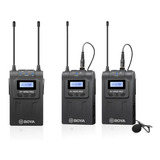 Microfone Sem Fio Boya By-wm8 Pro K2 - 2 Microfones Lapela