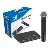 Microfone Sem Fio De Mão Tsi Ms115 - Uhf