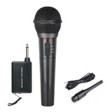 Microfone Sem Fio Dinâmico Heruz M86 Para Sistema De Som