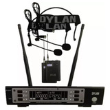 Microfone Sem Fio Duplo Dylan D9006s Auricular Com 2 Headset