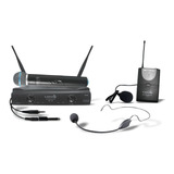 Microfone Sem Fio Duplo Mão E Headset Lyco Uhf Uh02 M Hli