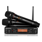 Microfone Sem Fio Duplo Soundvoice Mm-520sf
