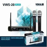 Microfone Sem Fio Duplo Vokal Vws-20 Vhf Plus Profissional!