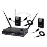 Microfone Sem Fio Lyco Duplo 2 Headset 2 Lapela Uh02hlihli
