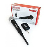 Microfone Sem Fio Profissional 2 Em 1 Tomate Mt-1002 Karaokê