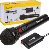Microfone Sem Fio Profissional Dinâmico Karaoke Premium