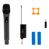 Microfone Sem Fio Profissional Uhf Led