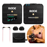 Microfone Sem Fio Rode Wireless Go Ii Usb E P2 Trs Completo