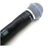 Microfone Sem Fio Uhf Shure Ur2 Beta 58 L3 2400 Frequências Cor Preto