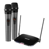 Microfone Sem Fio Vokal Vla-42 Duplo De Mão Uhf Vla42 Origin