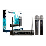 Microfone Sem Fio Vokal Vws-20 Plus Duplo Vhf - Sound Store