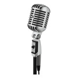 Microfone Shure 55sh Series Ii Clássico Cardioide Prateado