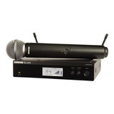 Microfone Shure Blx24rbr/sm58-m15 S/fio Sm58 Para Vocais