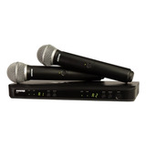 Microfone Shure Blx288br/pg58-m15 Duplo Sem Fio