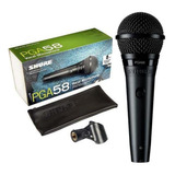 Microfone Shure Cardioide Dinâmico Pga58 Lc