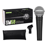 Microfone Shure Sm Sm58-lc Vocal Dinâmico Cardióide C/nfe
