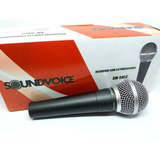 Microfone Soundvoice Sm-58lc Com Fio Profissional