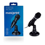 Microfone Studio Para Mesa Maxprint Preto