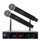 Microfone Tsi 1200 Uhf Digital De Mão Duplo Sem Fio #280739