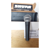 Microfone Vocal Shure Sm58 Dinâmico Cardióide