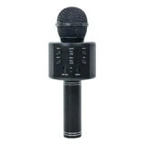 Microfone Ws 858 Bluetooth Karaokê Black