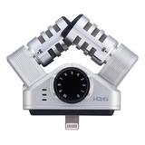 Microfone Zoom Iq6 Stereo X/y Para Gravação Em iPhone/iPad