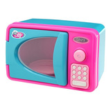 Microondas Brinquedo Infantil Forno Rosa Luz Som Le Chef Top