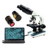 Microscópio Bino Profissional + Câmera Digital