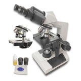 Microscopio Binocular Acromático Biológico Zoom 1600x