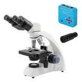 Microscópio Biológico Binocular Di-115 E Câmera Hdmi 2k 48mp