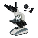 Micróscopio Biológico Trinocular 1600x Câmera 5