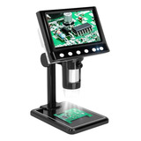 Microscópio Digital Eletrônico Zoom 1600x Portátil Tela Lcd