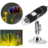 Microscópio Digital Usb 1000x Zoom Camera 2.0mp Profissional Cor Preto