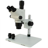 Microscópio Estereoscópico Trinocular 65x Base Grande