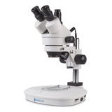 Microscópio Estereoscópio 0,7x A 45x Placa