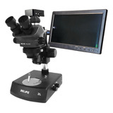 Microscópio Trinocular Estereoscópio 100x Iluminação Dupla