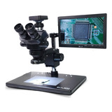 Microscópio Trinocular Simul-focal Camera 38mp Tela