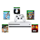 Microsoft Xbox One S 1tb Standard Cor  Branco 2021 & Jogos