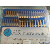 Microswitch Cristal Comandos 20 Unidades +