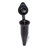 Microtubo Flaco Plus 0,5 Ml Int 1,0 Ml Ext C/1000 Preto