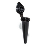 Microtubo Modelo Flaconete Cônico 0,38ml Pc 1000 Uni Preto 