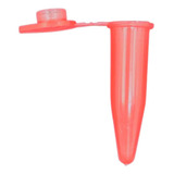 Microtubo Pino Cáp Flaco 1,0ml Vermelho C/ 1.000 Unidades