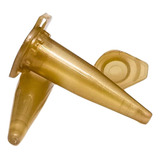 Microtubo Tipo Epp Pino Flaco 0,4ml Dourado C/1.000 Unidades