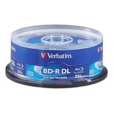 Mídia Blu-ray 6x Lisa Verbatim Bd-r Dl 50gb - 10 Unidades